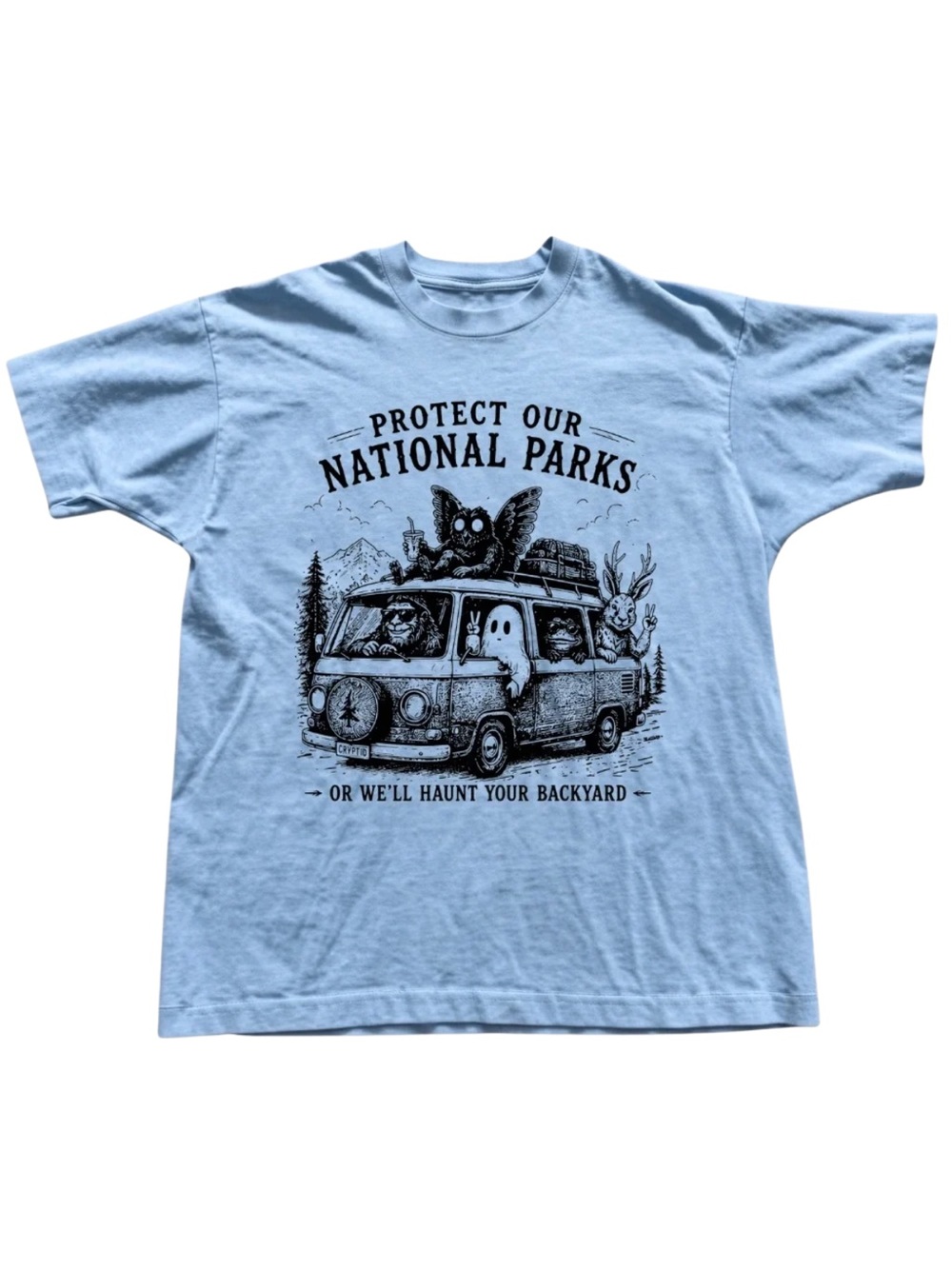 Gildan Protect Our National Parks Light Blue Graphic Tee